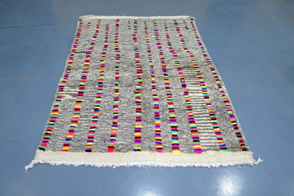 Small Colored Azilal rug, 6.56 ft x 4.59 ft