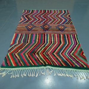 Colored Azilal rug, 7.54 ft x 4.92 ft