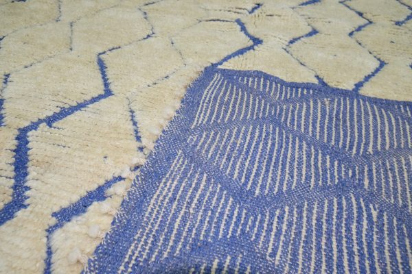Blue Azilal rug, 8.52 ft x 5.34 ft