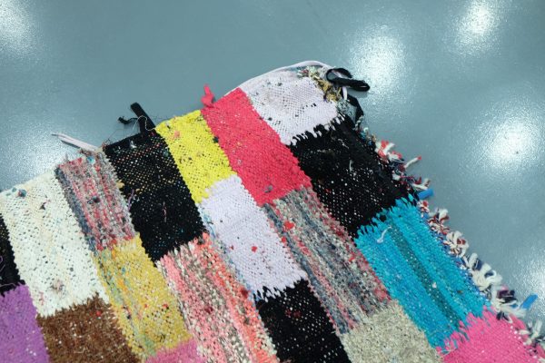 Handmade Kilim Boucherouite rug 6 ft x 3 ft