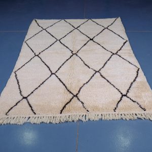 Handmade Azilal rug, 6 ft x 4 ft , Art Deco Rug, Wool Moroccan rug, Handmade Berber Rug, Abstract Berber Rug from Morocco