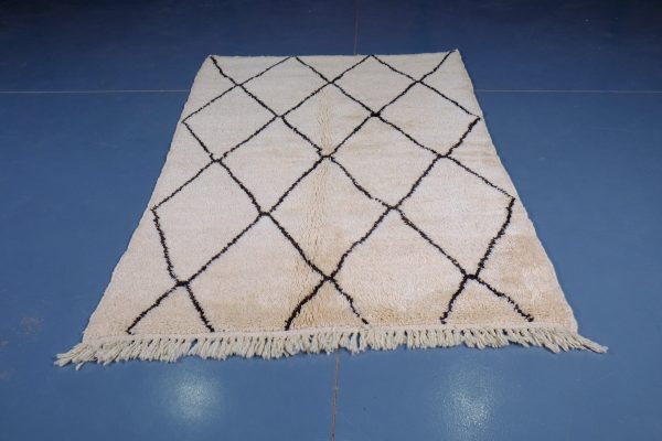 Handmade Azilal rug, 6 ft x 4 ft , Art Deco Rug, Wool Moroccan rug, Handmade Berber Rug, Abstract Berber Rug from Morocco