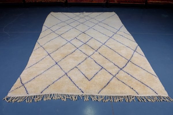 Handwoven Beni Ourain rug, Beni Ourain rug 10.06 ft x 6.65 ft , Art Deco from Morocco, Wool rug, Handmade Berber Rug