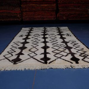 Handmade Azilal rug, 7.77 ft x 4.82 ft, Art Deco Rug, Wool Moroccan rug, Handmade Berber Rug, Abstract Berber Rug from Morocco