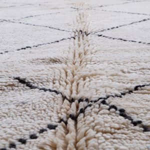 Beni ourain Moroccan rug 9.97 ft x 6.66 ft, white rug, Beniourain moroccan Rug, Wool Moroccan rug, Handmade Berber Rug, Abstract Berber Rug