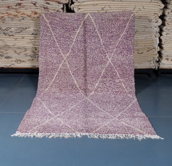 Beni Ourain Pink rug 7.97 ft x 4.72 ft