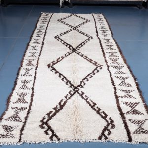 Moroccan Beni ourain Runner Rug 9.84 ft x 4.26 ft