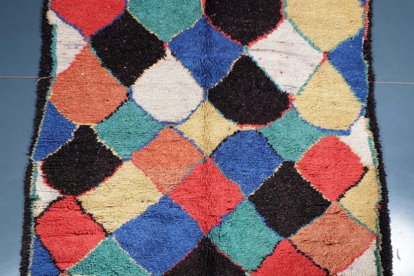 Moroccan Azilal Rug 7.87 ft x 4.85 ft, Authentic colorful Rug, Azilal Moroccan Area Rug, Berber handmade carpet, Moroccan Rug, Wool Rug,