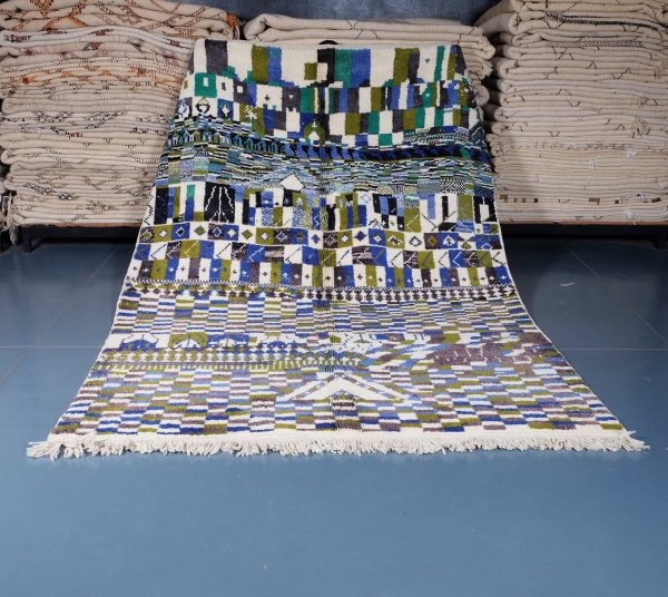 Moroccan Azilal Rug 9.38 ft x 6.88 ft, Authentic Azilal Rug, Azilal Moroccan Area Rug, Berber handmade carpet, Moroccan Rug, Wool Rug,