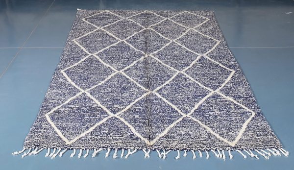 Beni ourain rug 7.80 ft x 4.79 ft  , Beniourain black Rug, Wool Moroccan rug, Handmade Berber Rug, Abstract Berber Rug from Morocco