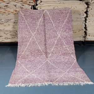 Beni Ourain Pink rug 7.97 ft x 4.72 ft