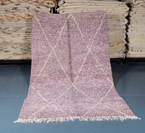 Beni Ourain Pink rug 7.97 ft x 4.72 ft