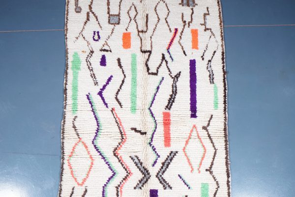 Moroccan Azilal Rug 6.88 ft x 3.37 ft, Authentic Azilal Rug, Azilal Moroccan Area Rug, Berber handmade carpet, Moroccan Rug, Wool Rug