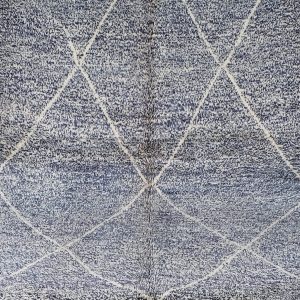 Beni ourain rug 7.54 ft x 5.24 ft  , gray Rug, Wool Moroccan rug, Handmade Berber Rug, Abstract Berber Rug from Morocco