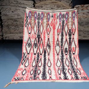 Moroccan Azilal Rug 7.54 ft x 5.24 ft, Authentic Azilal Rug, Azilal Moroccan Area Rug, Berber handmade carpet, Moroccan Rug, Wool Rug