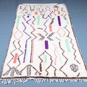 Moroccan Azilal Rug 6.88 ft x 3.37 ft, Authentic Azilal Rug, Azilal Moroccan Area Rug, Berber handmade carpet, Moroccan Rug, Wool Rug