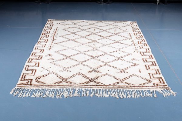 Moroccan Azilal Rug 6.52 ft x 5.31 ft, Authentic Azilal Rug, Azilal Moroccan Area Rug, Berber handmade carpet, Moroccan Rug, Wool Rug