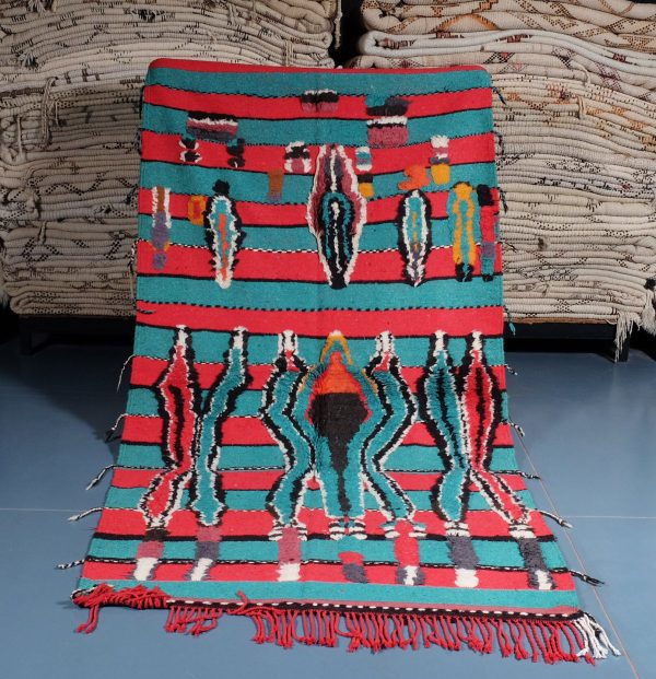 Moroccan Azilal Rug 8.23 ft x 4.33 ft, Authentic Azilal Rug, Azilal Moroccan Area Rug, Berber handmade carpet, Moroccan Rug, Wool Rug