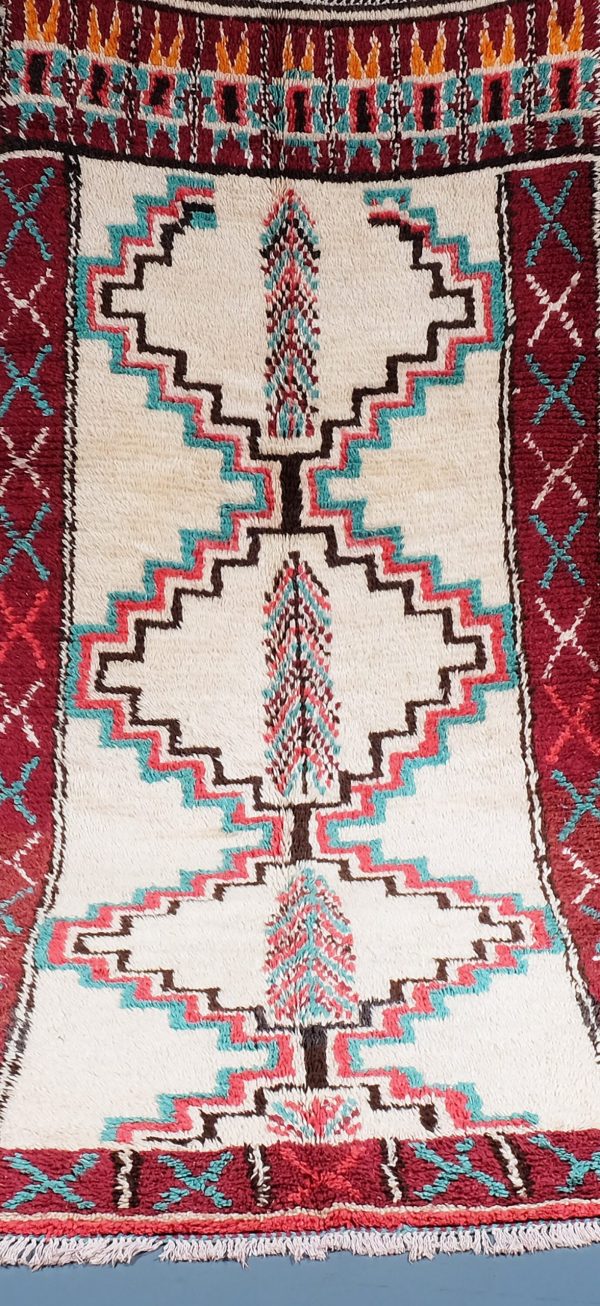 Moroccan Azilal Rug 9.41 ft x 4.13 ft, Authentic Azilal Rug, Azilal Moroccan Area Rug, Berber handmade carpet, Moroccan Rug, Wool Rug