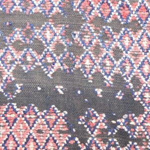 Moroccan Vintage Berber handwoven rug 11.22 ft x 5.44 ft ,  handwoven Moroccan, berber accent rug, colorful moroccan rug, Flat woven, Tribal