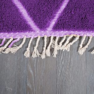 Custom Moroccan rug , Handmade Purple Moroccan Rug , Beni ourain carpet , Genuine Wool rug , Berber carpet ,Custom wool rugs