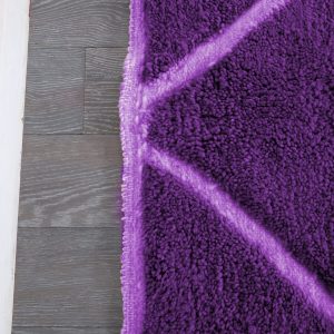 Custom Moroccan rug , Handmade Purple Moroccan Rug , Beni ourain carpet , Genuine Wool rug , Berber carpet ,Custom wool rugs