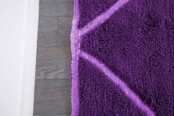 Custom Moroccan rug , Handmade Purple Moroccan Rug , Beni ourain carpet , Genuine Wool rug , Berber carpet ,Custom wool rugs