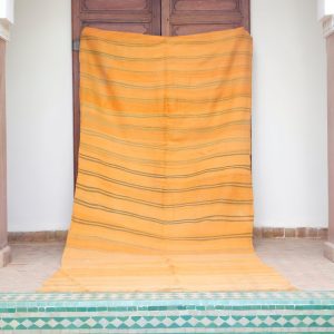 Moroccan handwoven Berber Rugs, 11.8 ft x 4.98 ft ,Orange Moroccan kilim , Wool Moroccan rug, Large vintage Moroccan Rug, Large Berber Rug