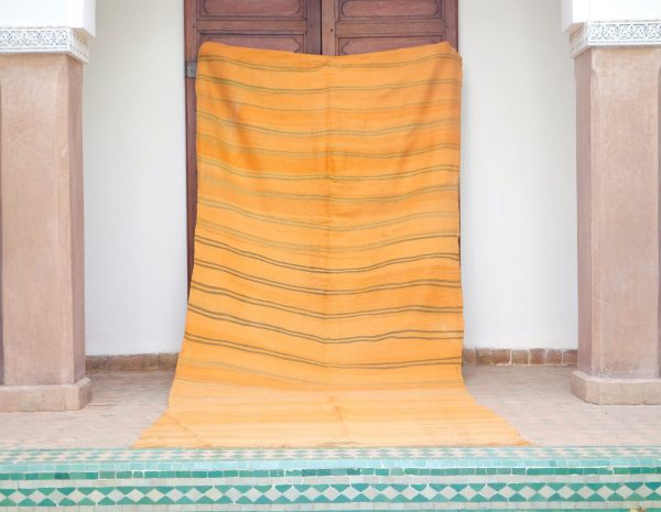 Moroccan handwoven Berber Rugs, 11.8 ft x 4.98 ft ,Orange Moroccan kilim , Wool Moroccan rug, Large vintage Moroccan Rug, Large Berber Rug