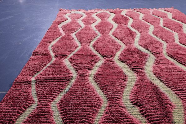 Custom Handmade Rug | Pink Moroccan rug | Custom Moroccan Rug  | Beni ourain rug | Custom Rug | Pink Berber carpet | Custom Berber Rug