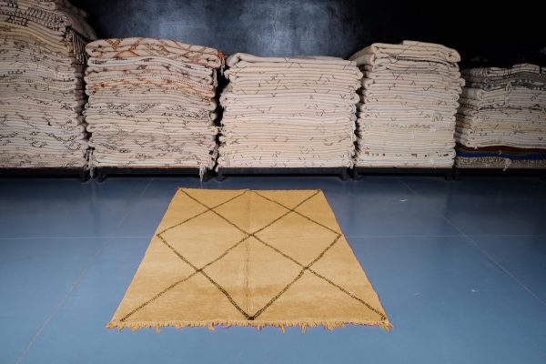 Brown Custom Moroccan rug , Handmade Moroccan Rug , Beni ourain carpet , Genuine Wool rug , Berber carpet ,Custom wool rugs