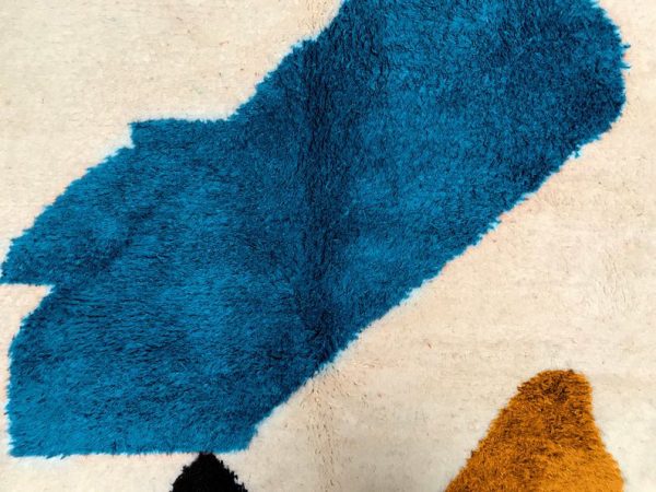 New Custom Moroccan rug , Blue Handmade Moroccan Rug
