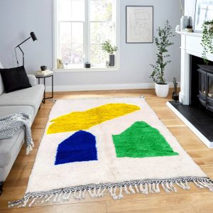 Multi colored Handmade Moroccan Rug