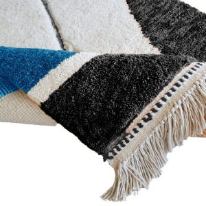 Moroccan Rug | Blue Rug | Abstract Rug | Hand Woven Rug | Berber Rug | Area Rug | Moroccan Rug Blue | Custom Rug | Art deco rugs