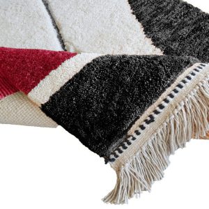 Art deco rugs | Moroccan Rug  | Abstract Rug | Hand Woven Rug | Berber Rug | Area Rug | Moroccan Rug Red | Custom Rug | Unique Accent Rug