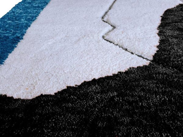 Moroccan Rug | Blue Rug | Abstract Rug | Hand Woven Rug | Berber Rug | Area Rug | Moroccan Rug Blue | Custom Rug | Art deco rugs