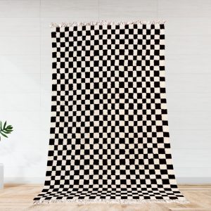 Berber checkered rug - Handmade Berber rug - Checkered rug - Moroccan rug - Berber Rug - Berber Moroccan rug - Checkered rug