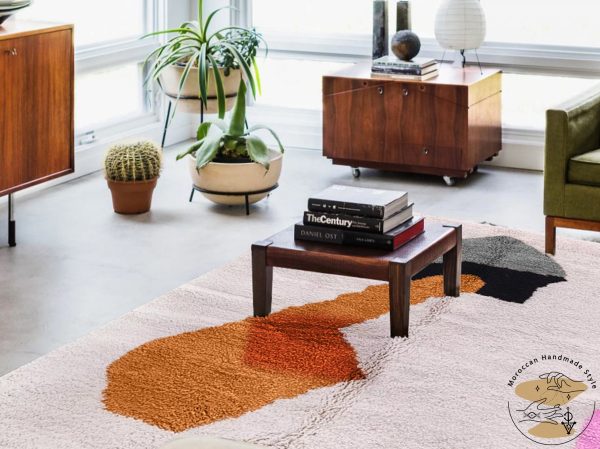 Custom Orange rug | Moroccan Rug