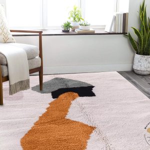 Custom Orange rug | Moroccan Rug