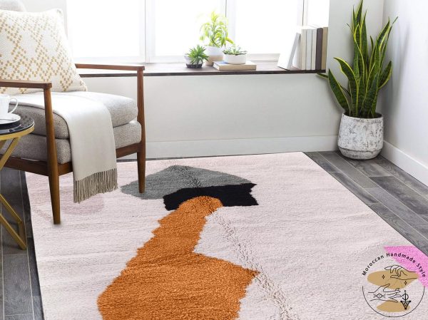 Custom Orange rug | Moroccan Rug