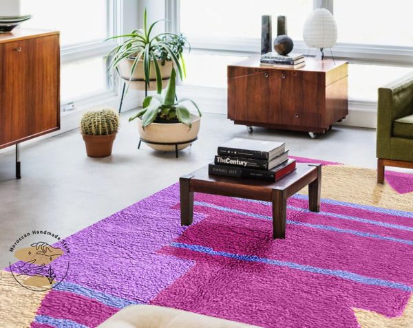 Custom Moroccan rug | Pink Morrocan rug