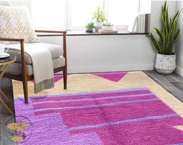 Custom Moroccan rug | Pink Morrocan rug