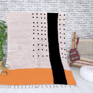 Custom Moroccan rug | Orange moroccan rug