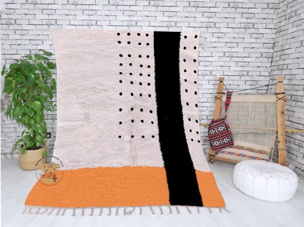 Custom Moroccan rug | Orange moroccan rug