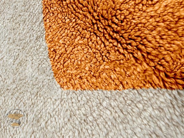 Custom modern rugs , Brown Handmade Moroccan Rug