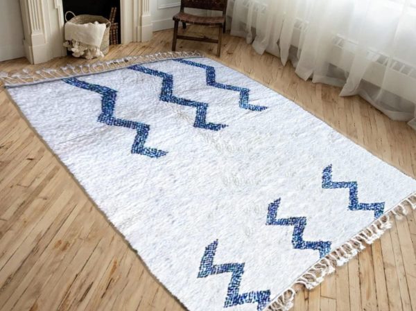 Custom Moroccan rug | Blue moroccan rug | Handmade Moroccan Rug | Blue rug | Moroccan shag rugs | Berber Moroccan rug | Handmade rug