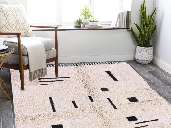 Beni ourain rug | Custom Beni ourain rug | Custom Moroccan rug | Beni ourain rug | Black and white rug | Custom size rug | Handmade rug