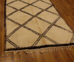 Authentic art deco Beni Ourain rug 10.2x5.77 ft - Image 6