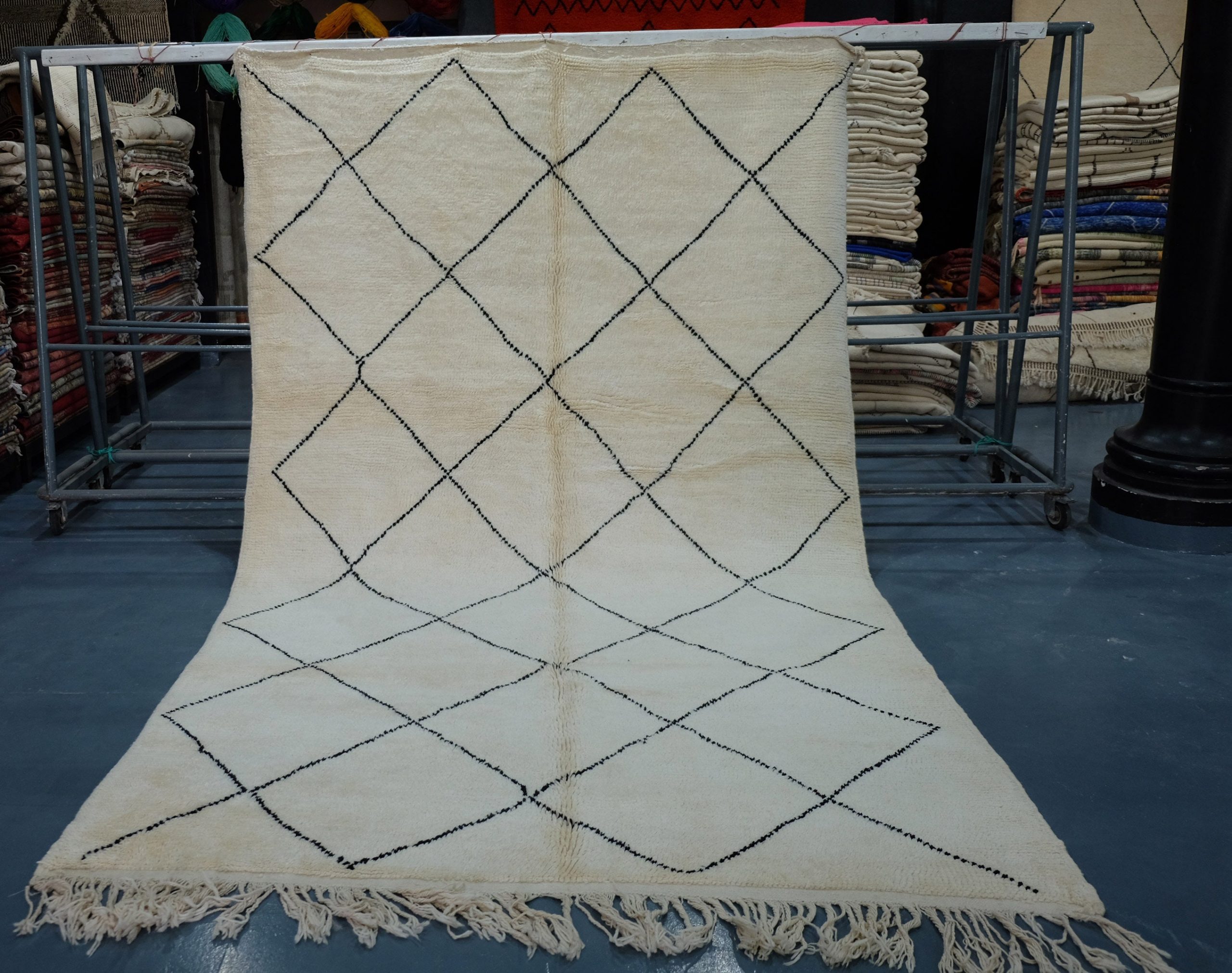 il_fullxfull.2370027010_g3bz-scaled-2.jpg Large Beni ourain rug, 11.87ft x7.21 ft - Image 1
