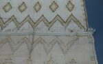Vintage Geometric Beni ourain rug 10.17 ft x 4.19 ft - Image 3